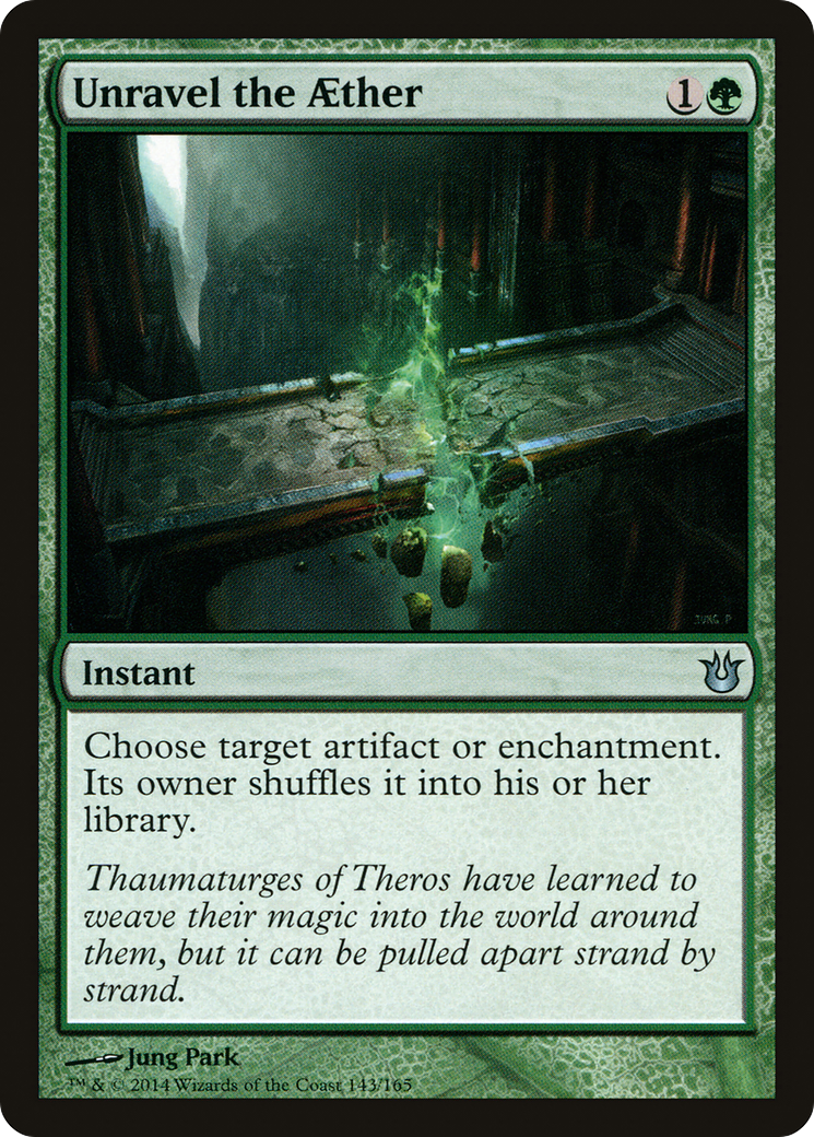 Unravel the Aether (BNG-143) - Born of the Gods Foil - Premium MTG Single from Wizards of the Coast - Just $0.39! Shop now at Game Crave Tournament Store