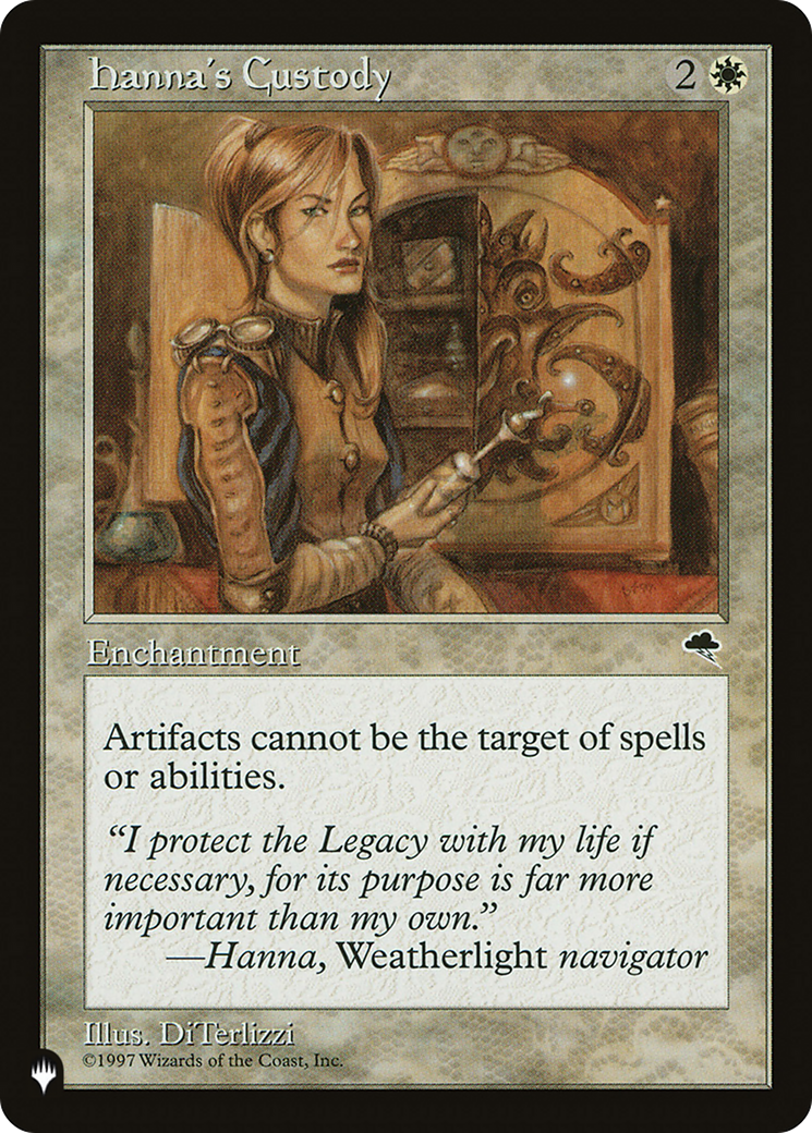 Hanna's Custody (PLIST-1166) - The List - Premium MTG Single from Wizards of the Coast - Just $3.73! Shop now at Game Crave Tournament Store
