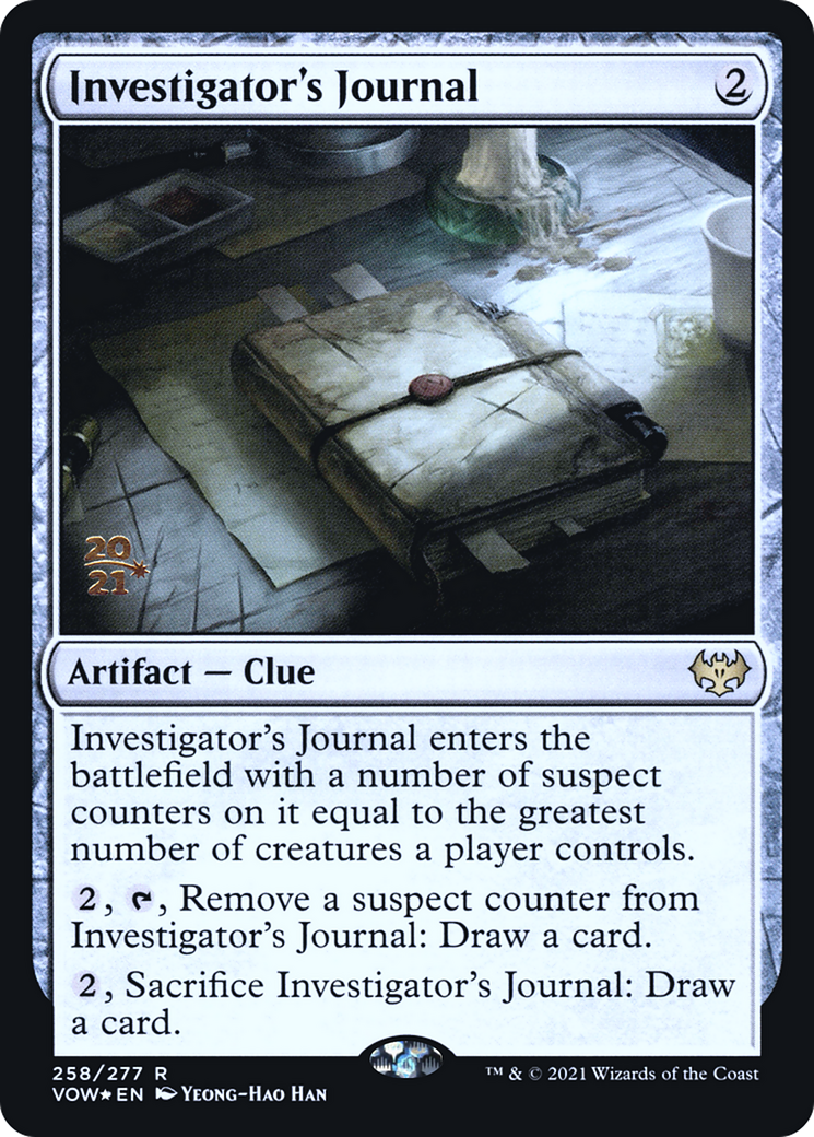 Investigator's Journal (PVOW-258S) - Innistrad: Crimson Vow Promos Foil - Premium MTG Single from Wizards of the Coast - Just $0.09! Shop now at Game Crave Tournament Store