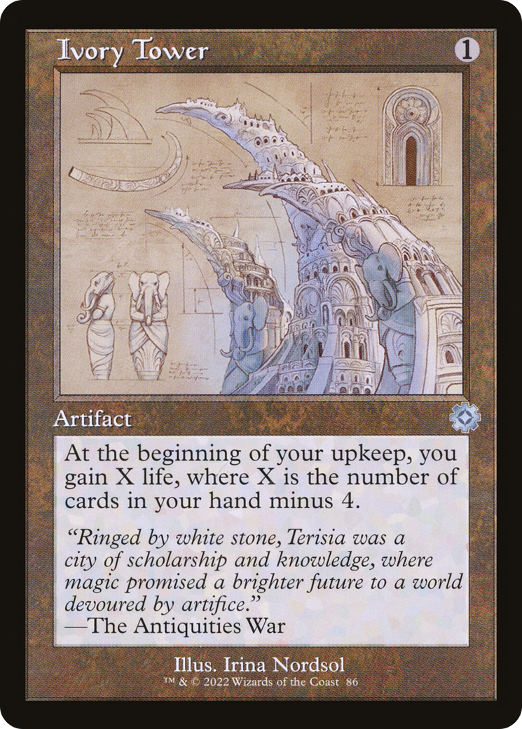 Ivory Tower (BRR-086) - The Brothers' War Retro Artifacts Foil - Premium MTG Single from Wizards of the Coast - Just $0.25! Shop now at Game Crave Tournament Store