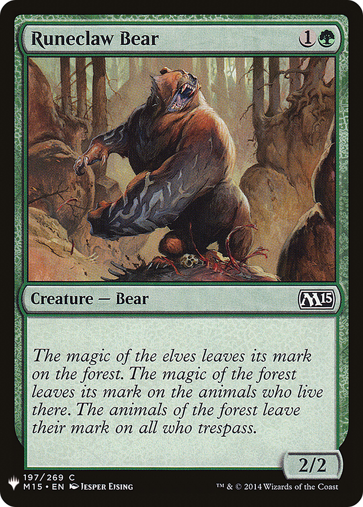 Runeclaw Bear (MB1-1320) - Mystery Booster - Premium MTG Single from Wizards of the Coast - Just $0.08! Shop now at Game Crave Tournament Store