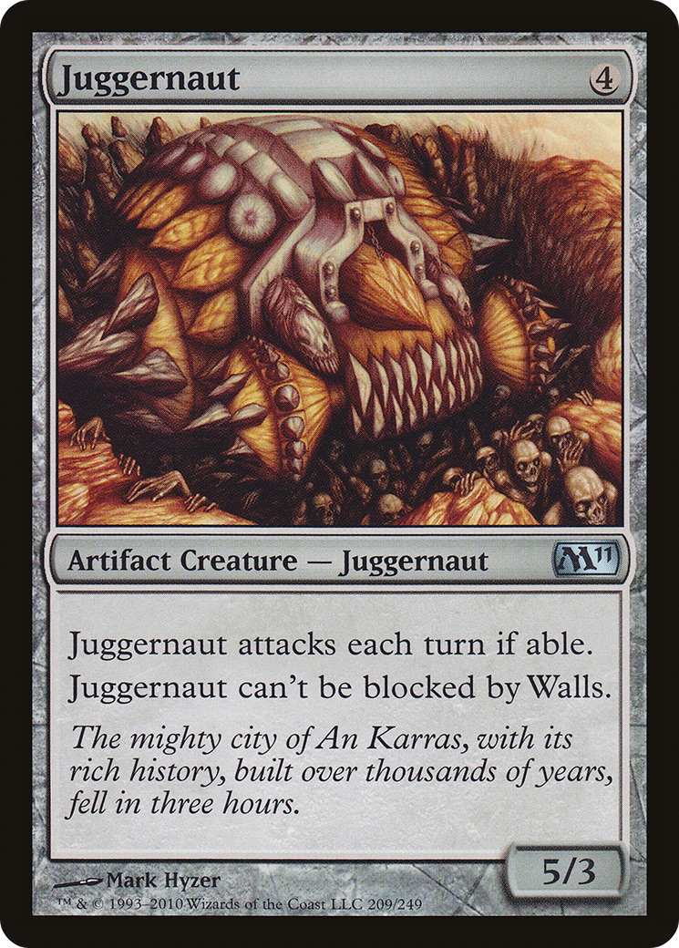 Juggernaut (M11-209) - Magic 2011 - Premium MTG Single from Wizards of the Coast - Just $0.25! Shop now at Game Crave Tournament Store