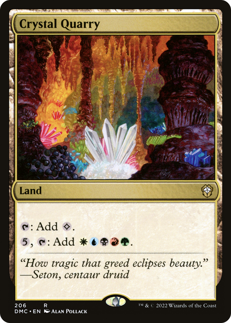 Crystal Quarry (DMC-206) - Dominaria United Commander - Premium MTG Single from Wizards of the Coast - Just $1.03! Shop now at Game Crave Tournament Store
