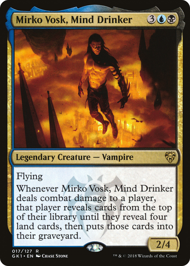 Mirko Vosk, Mind Drinker (GK1-017) - GRN Guild Kit - Premium MTG Single from Wizards of the Coast - Just $0.27! Shop now at Game Crave Tournament Store
