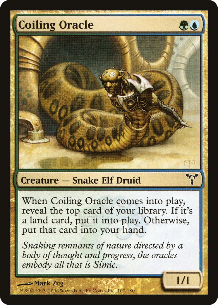 Coiling Oracle (DIS-107) - Dissension - Premium MTG Single from Wizards of the Coast - Just $0.08! Shop now at Game Crave Tournament Store