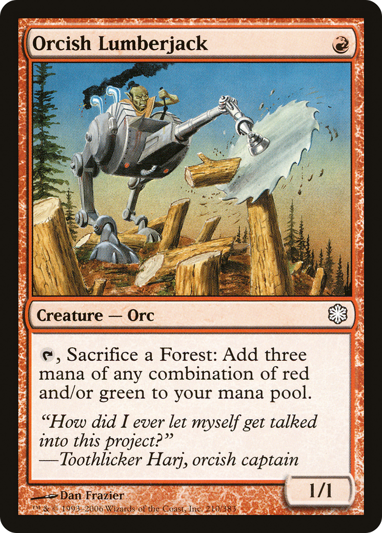Orcish Lumberjack (CST-210) - Coldsnap Theme Decks - Premium MTG Single from Wizards of the Coast - Just $1.46! Shop now at Game Crave Tournament Store