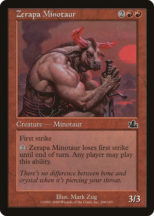 Zerapa Minotaur (PCY-108) - Prophecy - Premium MTG Single from Wizards of the Coast - Just $0.25! Shop now at Game Crave Tournament Store