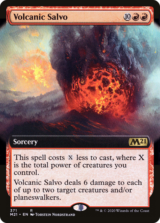 Volcanic Salvo (M21-371) - Core Set 2021: (Extended Art) - Premium MTG Single from Wizards of the Coast - Just $0.09! Shop now at Game Crave Tournament Store