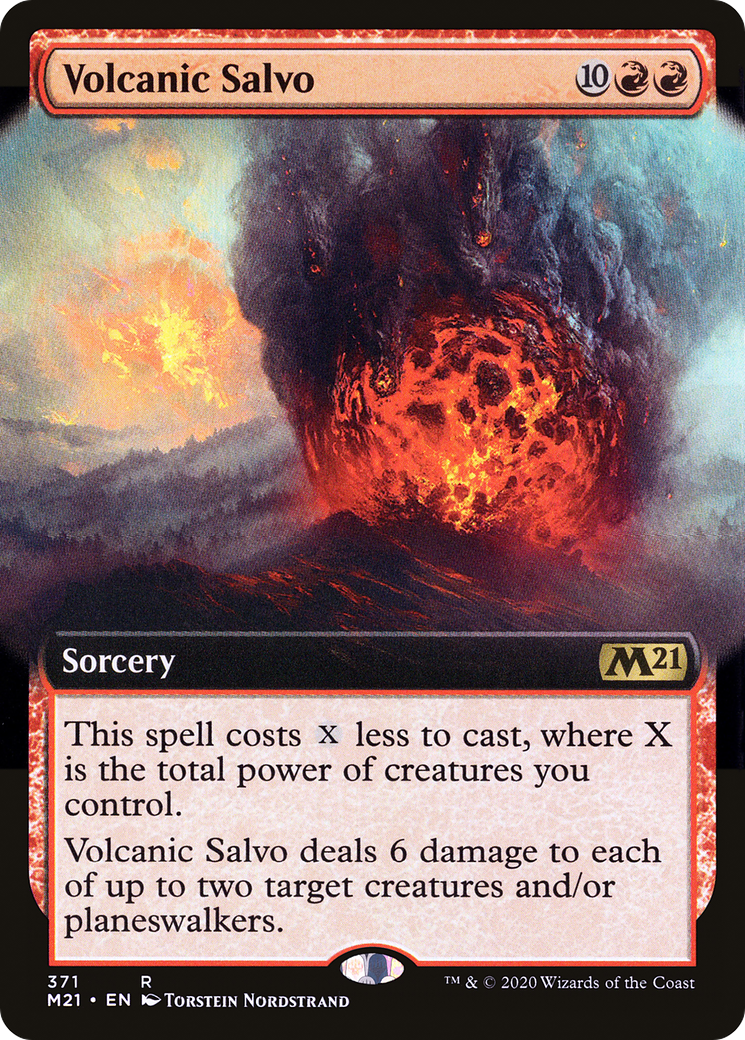 Volcanic Salvo (M21-371) - Core Set 2021: (Extended Art) Foil - Premium MTG Single from Wizards of the Coast - Just $0.08! Shop now at Game Crave Tournament Store