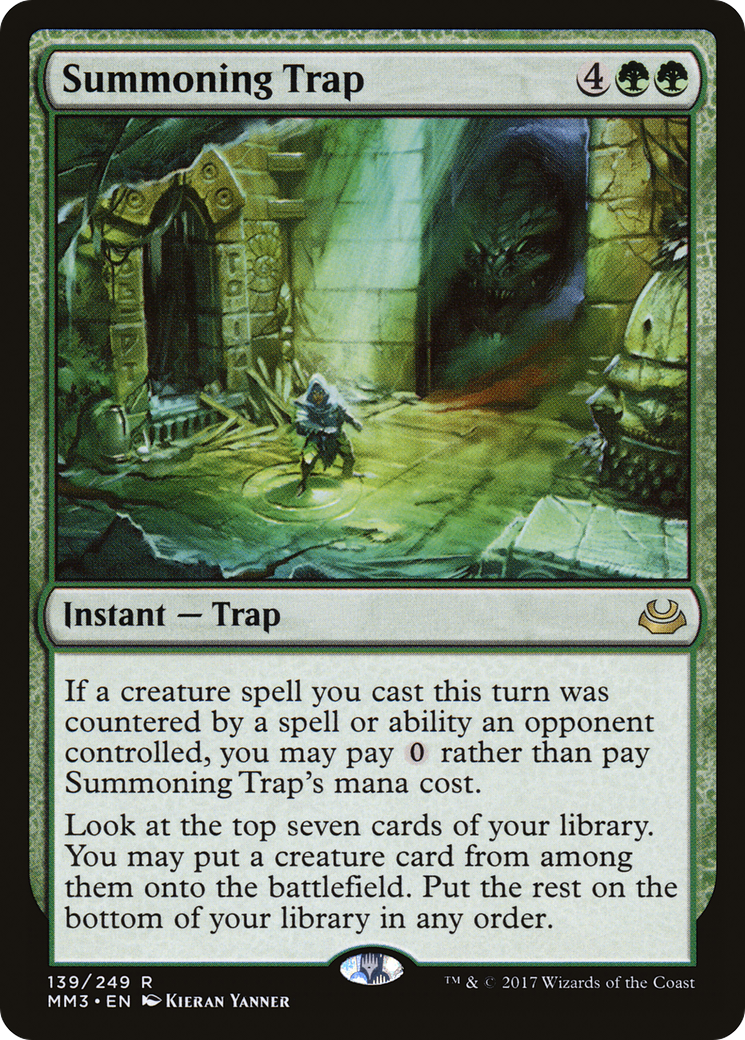 Summoning Trap (MM3-139) - Modern Masters 2017 Foil - Premium MTG Single from Wizards of the Coast - Just $0.21! Shop now at Game Crave Tournament Store