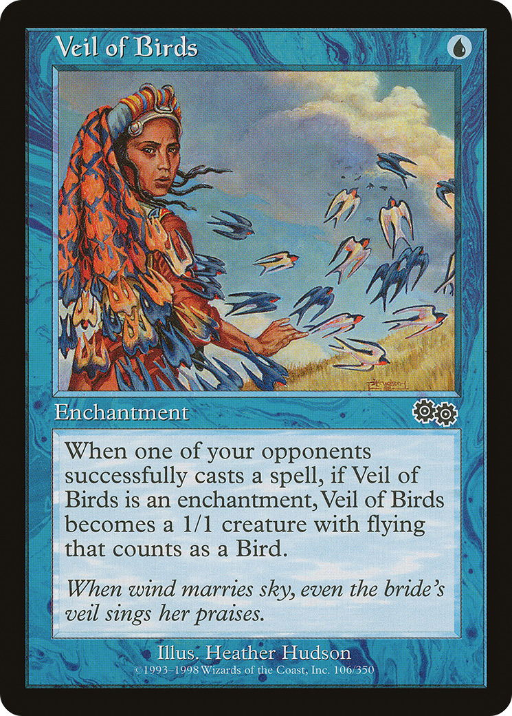 Veil of Birds (USG-106) - Urza's Saga - Premium MTG Single from Wizards of the Coast - Just $0.25! Shop now at Game Crave Tournament Store
