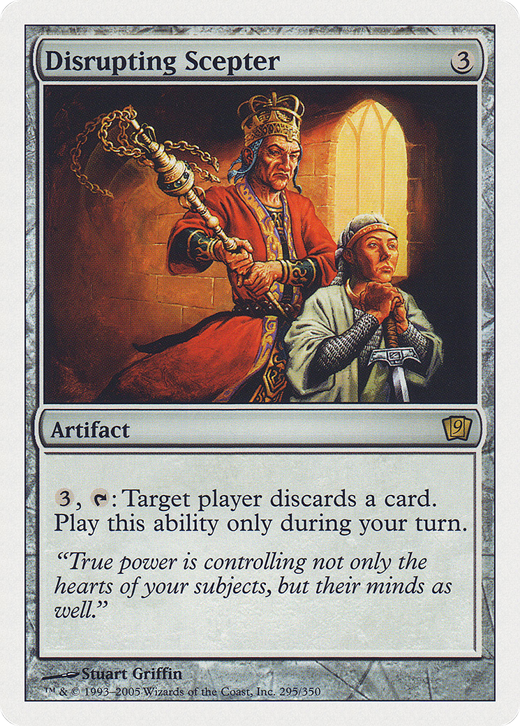 Disrupting Scepter (9ED-295) - Ninth Edition - Premium MTG Single from Wizards of the Coast - Just $0.30! Shop now at Game Crave Tournament Store