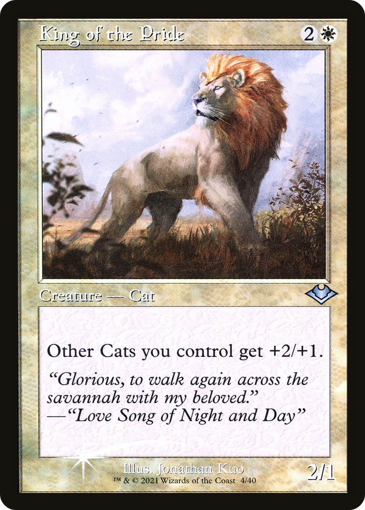 King of the Pride (H1R-004) - Modern Horizons 1 Timeshifts Foil - Premium MTG Single from Wizards of the Coast - Just $0.27! Shop now at Game Crave Tournament Store