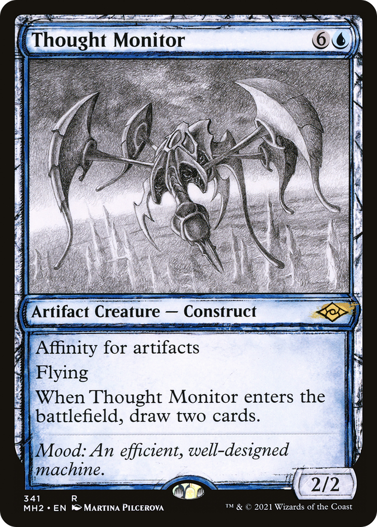 Thought Monitor (MH2-341) - Modern Horizons 2: (Showcase) Foil - Premium MTG Single from Wizards of the Coast - Just $0.41! Shop now at Game Crave Tournament Store