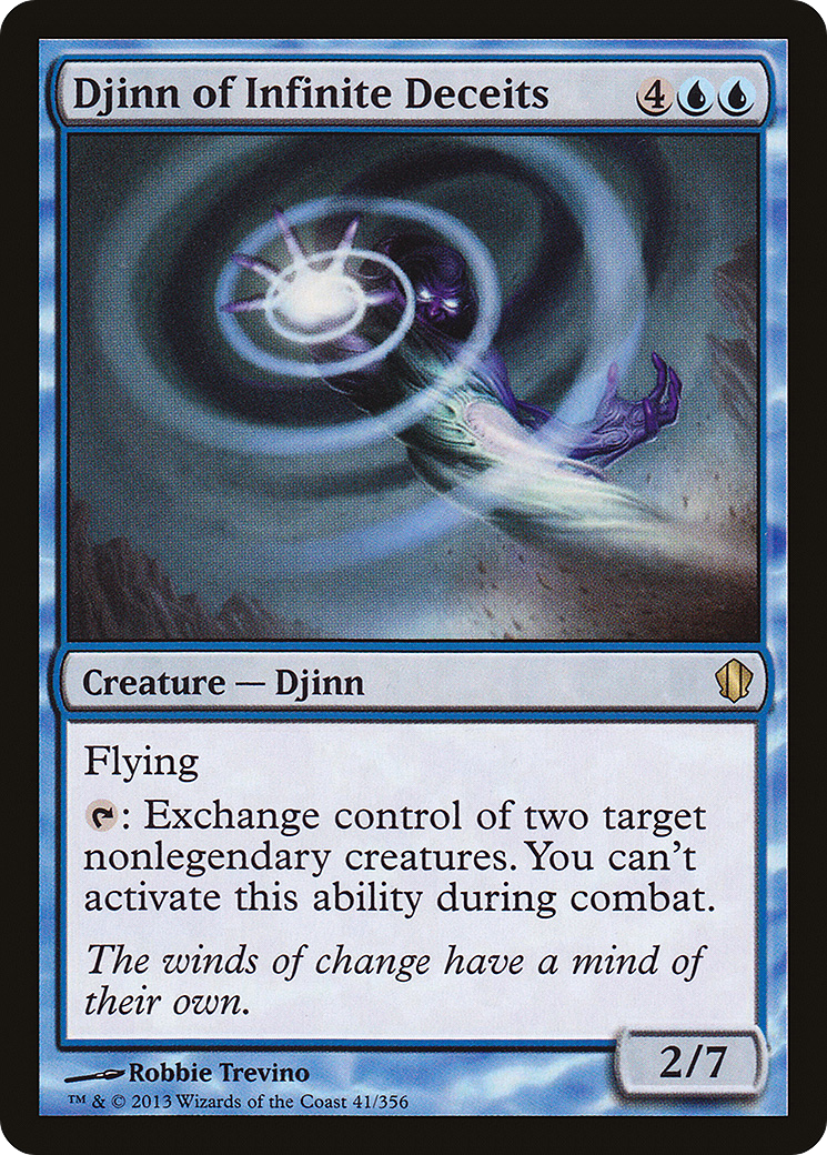 Djinn of Infinite Deceits (C13-041) - Commander 2013 - Premium MTG Single from Wizards of the Coast - Just $0.54! Shop now at Game Crave Tournament Store