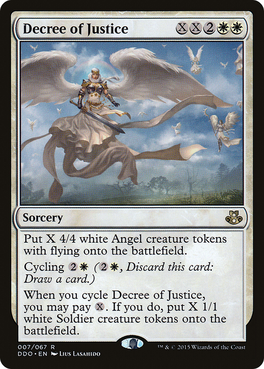 Decree of Justice (DDO-007) - Duel Decks: Elspeth vs. Kiora - Premium MTG Single from Wizards of the Coast - Just $0.08! Shop now at Game Crave Tournament Store