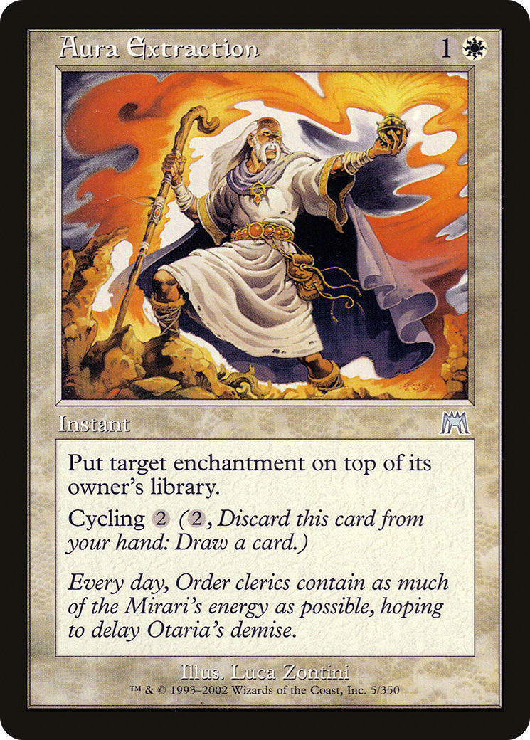 Aura Extraction (ONS-005) - Onslaught Foil - Premium MTG Single from Wizards of the Coast - Just $0.22! Shop now at Game Crave Tournament Store