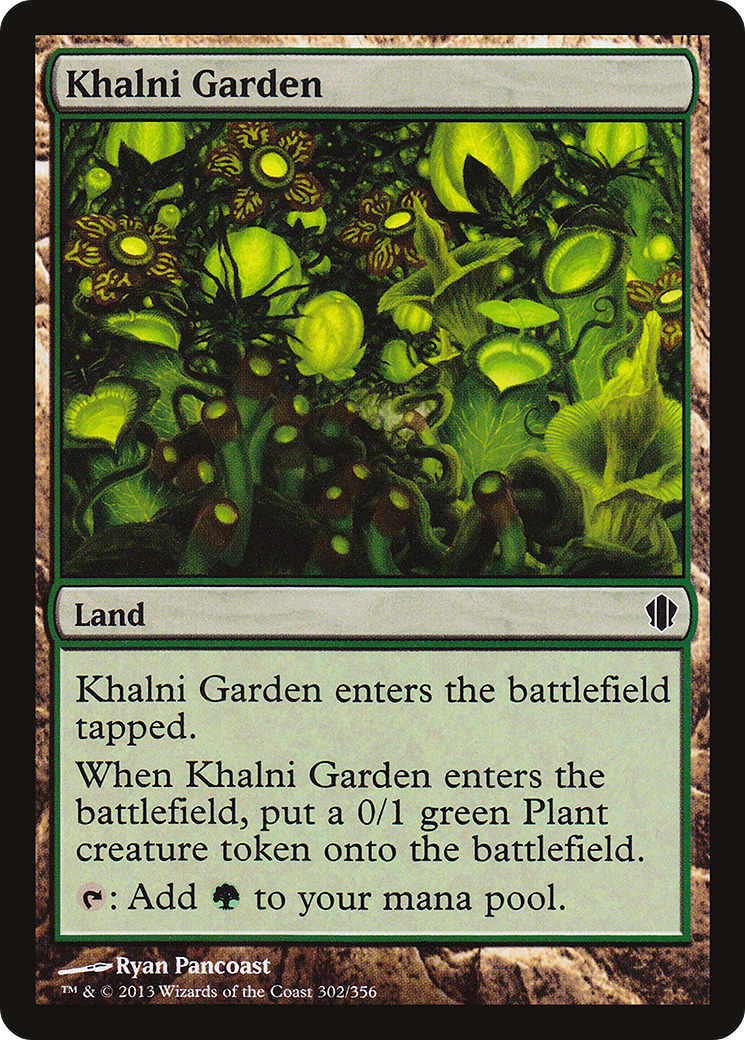 Khalni Garden (C13-302) - Commander 2013 - Premium MTG Single from Wizards of the Coast - Just $0.37! Shop now at Game Crave Tournament Store
