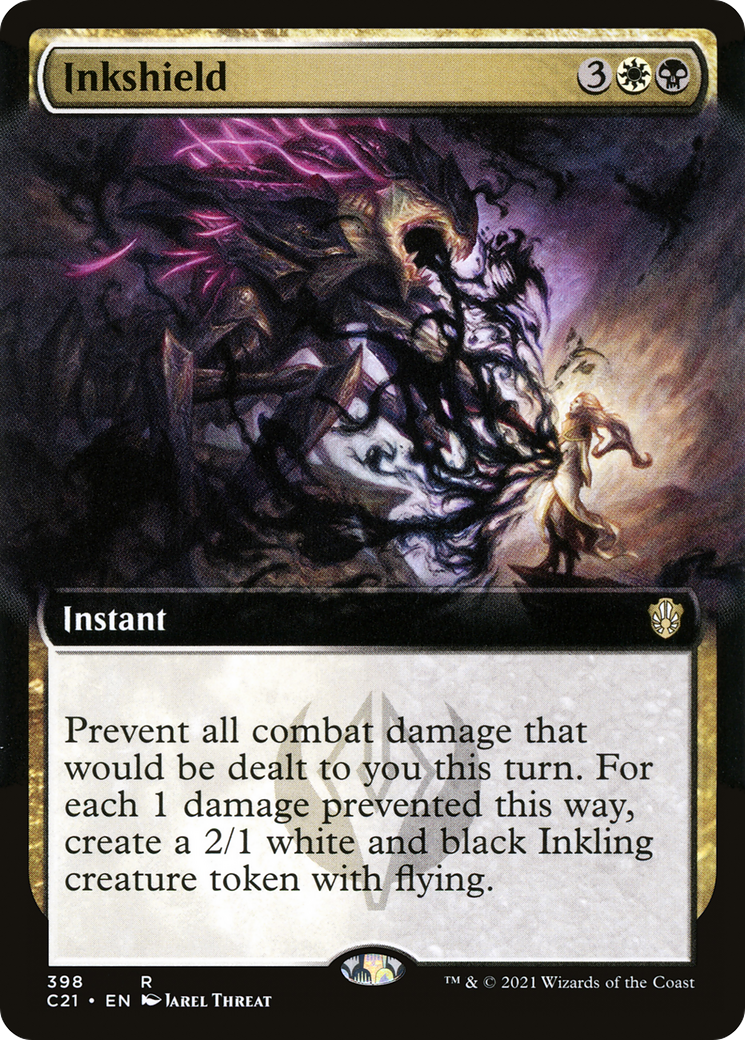 Inkshield (C21-398) - Commander 2021: (Extended Art) - Premium MTG Single from Wizards of the Coast - Just $5.98! Shop now at Game Crave Tournament Store