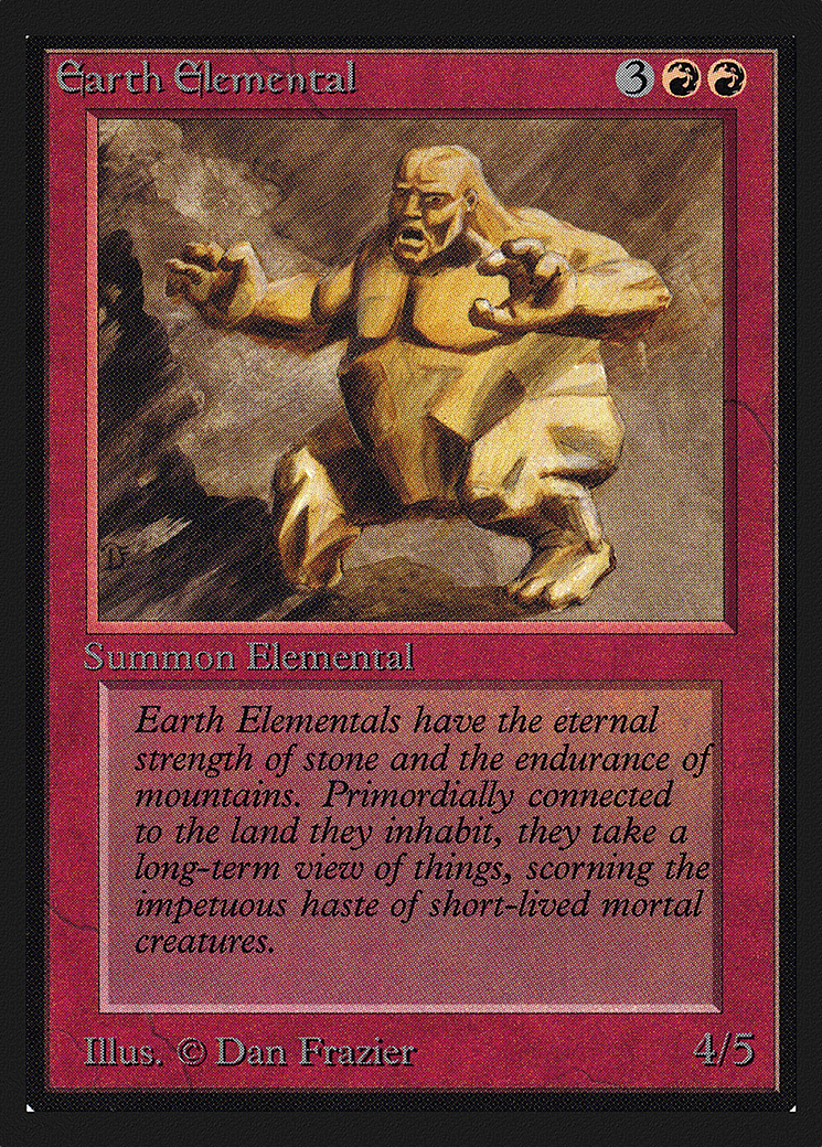Earth Elemental (CEI-145) - Intl. Collectors' Edition - Premium MTG Single from Wizards of the Coast - Just $0.19! Shop now at Game Crave Tournament Store