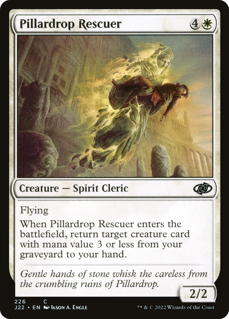 Pillardrop Rescuer (J22-226) - Jumpstart 2022 - Premium MTG Single from Wizards of the Coast - Just $0.08! Shop now at Game Crave Tournament Store