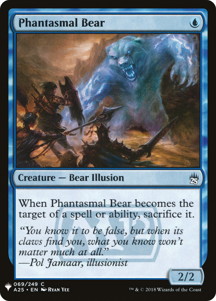 Phantasmal Bear (MB1-453) - Mystery Booster - Premium MTG Single from Wizards of the Coast - Just $0.08! Shop now at Game Crave Tournament Store