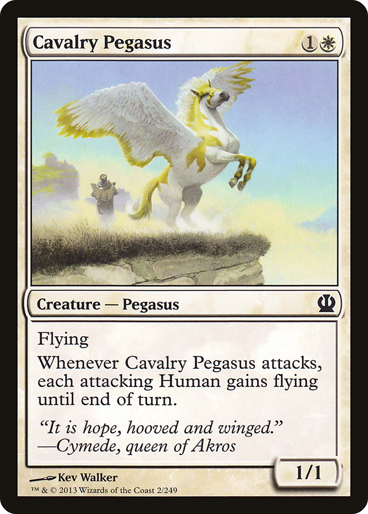 Cavalry Pegasus (THS-002) - Theros - Premium MTG Single from Wizards of the Coast - Just $0.25! Shop now at Game Crave Tournament Store