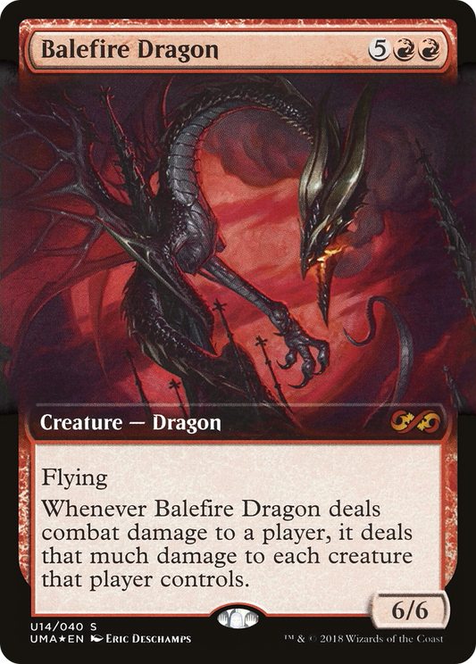 Balefire Dragon (PUMA-U14) - Ultimate Box Topper: (Extended Art) Foil - Premium MTG Single from Wizards of the Coast - Just $23.87! Shop now at Game Crave Tournament Store