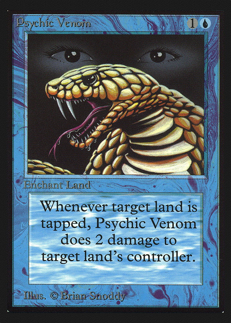 Psychic Venom (CEI-076) - Intl. Collectors' Edition - Premium MTG Single from Wizards of the Coast - Just $2.26! Shop now at Game Crave Tournament Store