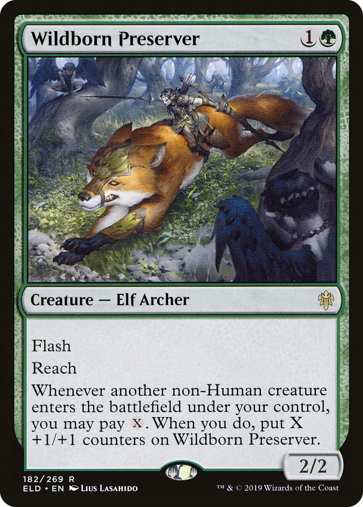 Wildborn Preserver (ELD-182) - Throne of Eldraine Foil - Premium MTG Single from Wizards of the Coast - Just $0.08! Shop now at Game Crave Tournament Store