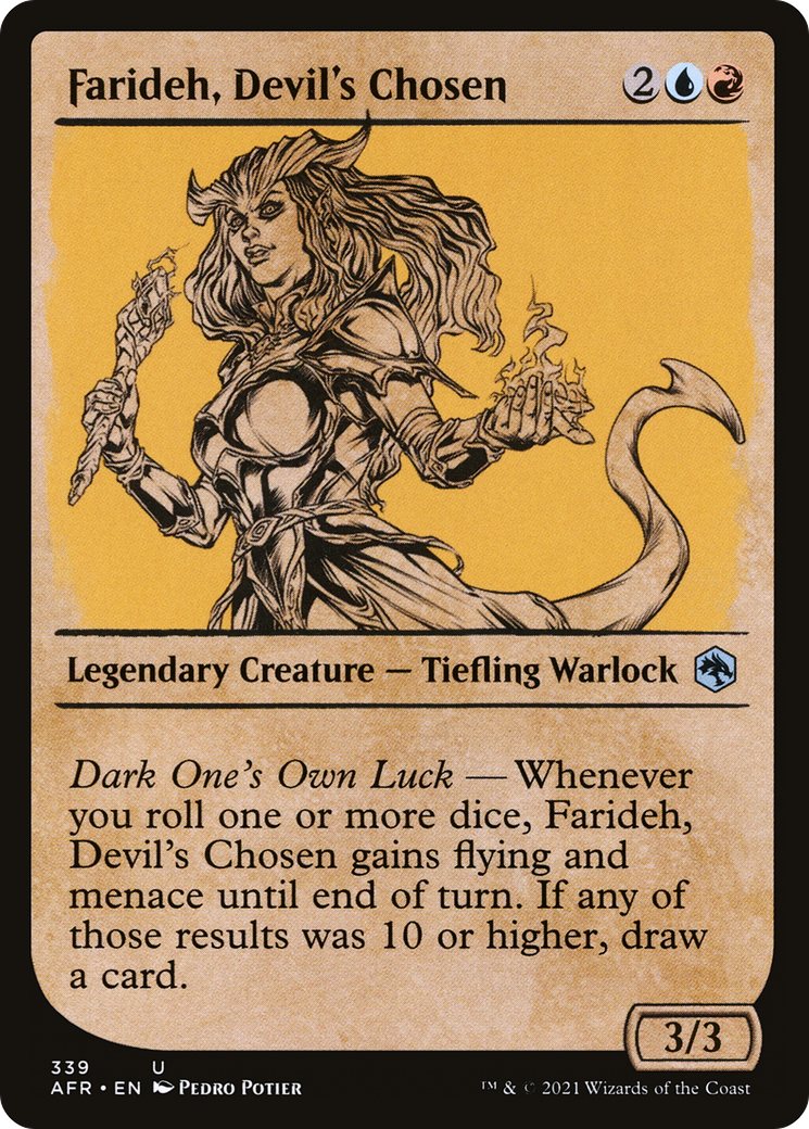 Farideh, Devil's Chosen (AFR-339) - Adventures in the Forgotten Realms: (Showcase) Foil - Premium MTG Single from Wizards of the Coast - Just $0.26! Shop now at Game Crave Tournament Store