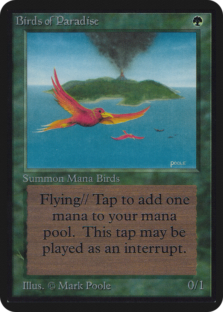 Birds of Paradise (LEA-186) - Limited Edition Alpha - Premium MTG Single from Wizards of the Coast - Just $0! Shop now at Game Crave Tournament Store