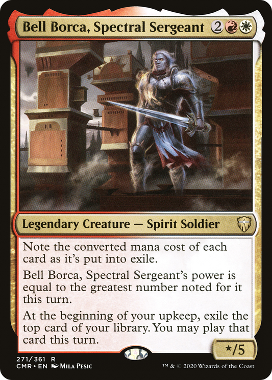 Bell Borca, Spectral Sergeant (CMR-271) - Commander Legends Foil - Premium MTG Single from Wizards of the Coast - Just $0.08! Shop now at Game Crave Tournament Store
