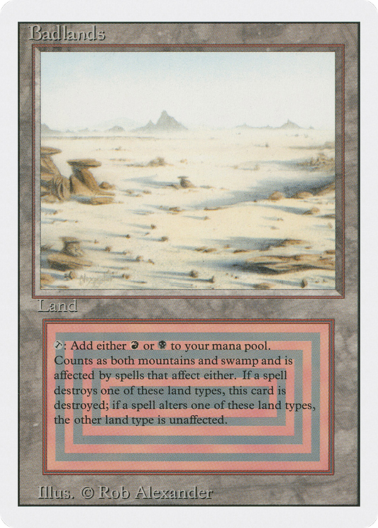 Badlands (3ED-282) - Revised Edition - Premium MTG Single from Wizards of the Coast - Just $327.78! Shop now at Game Crave Tournament Store
