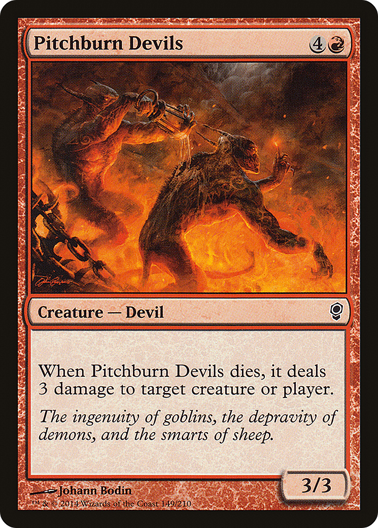 Pitchburn Devils (CNS-149) - Conspiracy - Premium MTG Single from Wizards of the Coast - Just $0.25! Shop now at Game Crave Tournament Store