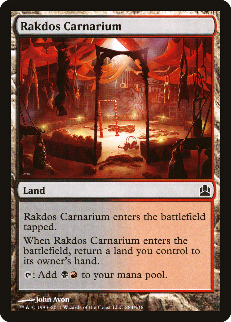 Rakdos Carnarium (CMD-284) - Commander 2011 - Premium MTG Single from Wizards of the Coast - Just $0.50! Shop now at Game Crave Tournament Store
