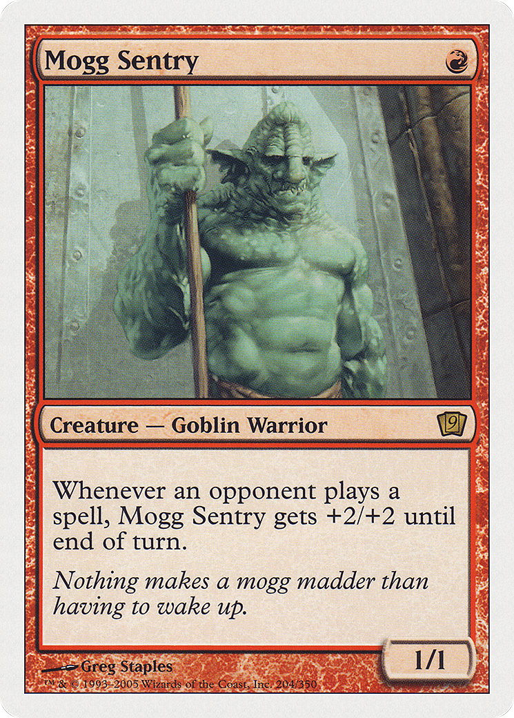 Mogg Sentry (9ED-204) - Ninth Edition - Premium MTG Single from Wizards of the Coast - Just $0.34! Shop now at Game Crave Tournament Store