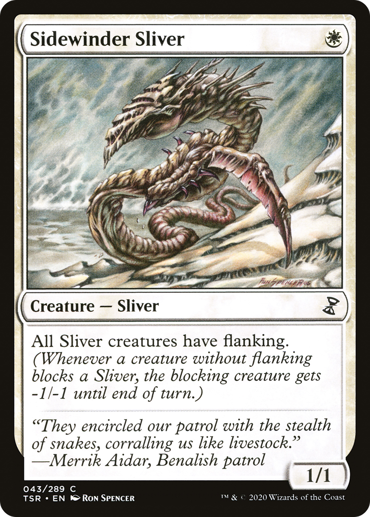 Sidewinder Sliver (TSR-043) - Time Spiral Remastered Foil - Premium MTG Single from Wizards of the Coast - Just $0.72! Shop now at Game Crave Tournament Store