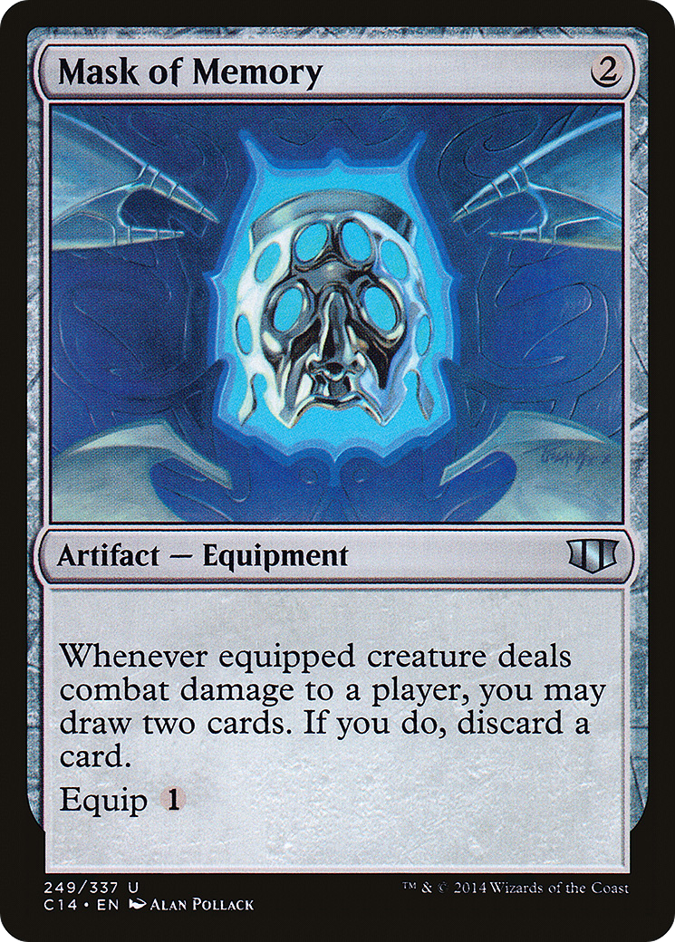 Mask of Memory (C14-249) - Commander 2014 - Premium MTG Single from Wizards of the Coast - Just $0.10! Shop now at Game Crave Tournament Store