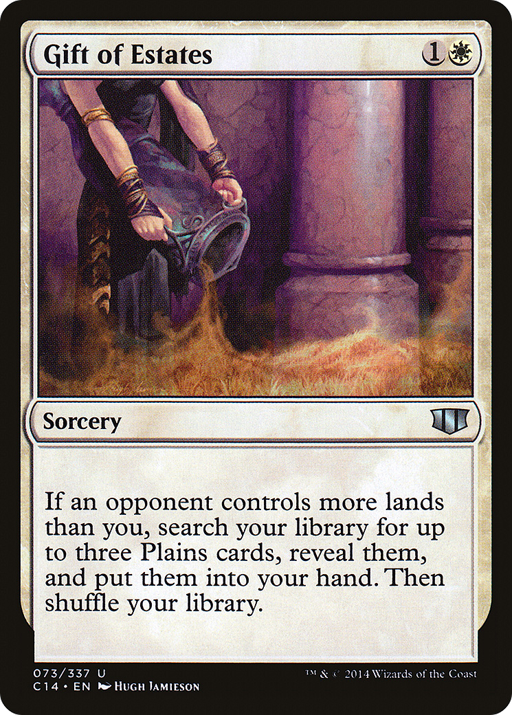 Gift of Estates (C14-073) - Commander 2014 - Premium MTG Single from Wizards of the Coast - Just $0.19! Shop now at Game Crave Tournament Store