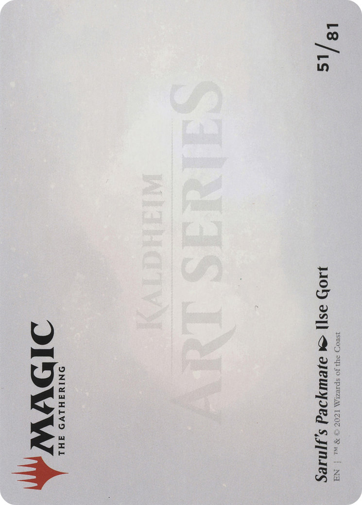 Sarulf's Packmate // Sarulf's Packmate (AKHM-051) - Kaldheim Art Series (Borderless) - Premium MTG Single from Wizards of the Coast - Just $0! Shop now at Game Crave Tournament Store