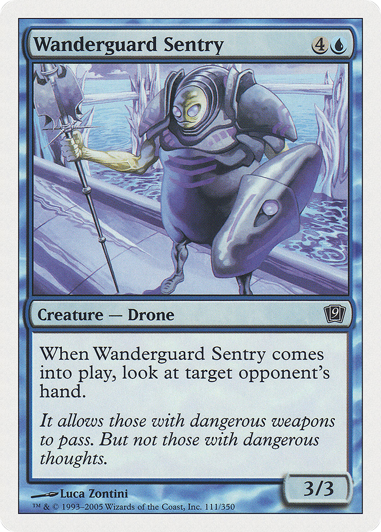 Wanderguard Sentry (9ED-111) - Ninth Edition - Premium MTG Single from Wizards of the Coast - Just $0.08! Shop now at Game Crave Tournament Store