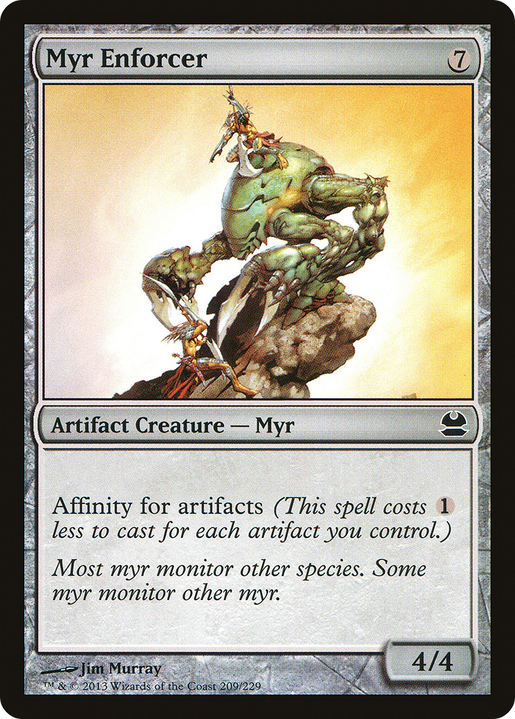 Myr Enforcer (MMA-209) - Modern Masters Foil - Premium MTG Single from Wizards of the Coast - Just $0.31! Shop now at Game Crave Tournament Store
