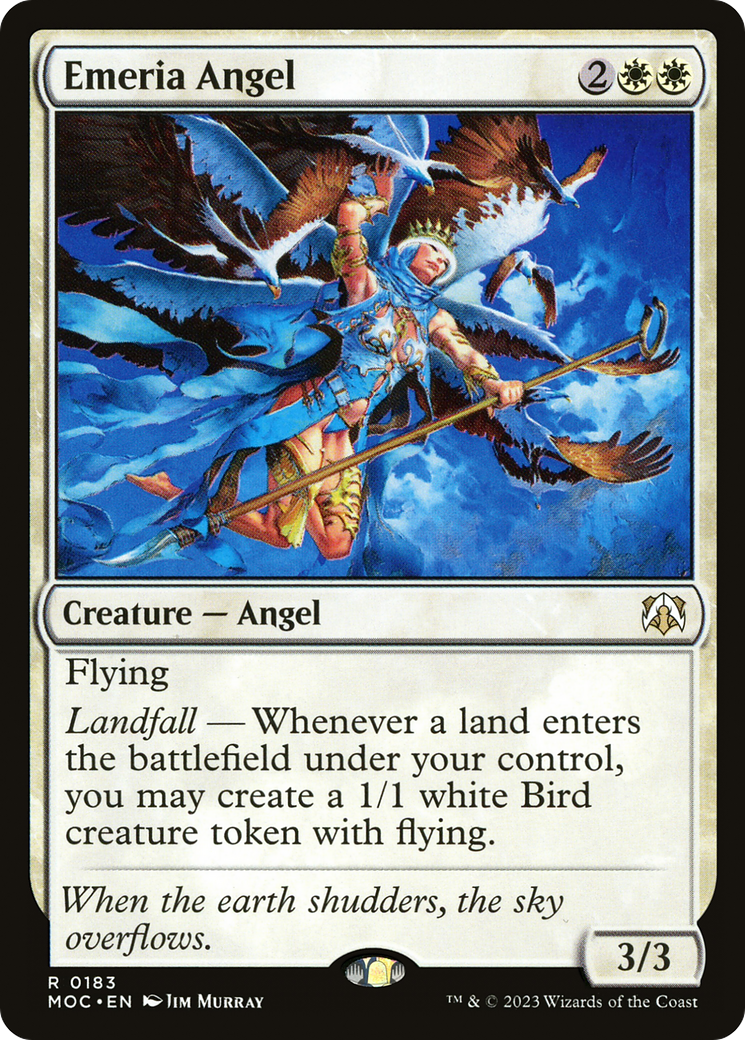 Emeria Angel (MOC-183) - March of the Machine Commander - Premium MTG Single from Wizards of the Coast - Just $0.17! Shop now at Game Crave Tournament Store