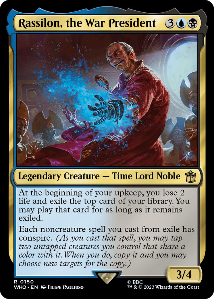 Rassilon, the War President (WHO-150) - Doctor Who - Premium MTG Single from Wizards of the Coast - Just $0.08! Shop now at Game Crave Tournament Store