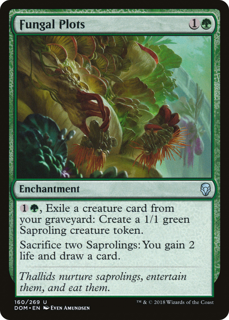 Fungal Plots (DOM-160) - Dominaria - Premium MTG Single from Wizards of the Coast - Just $0.25! Shop now at Game Crave Tournament Store