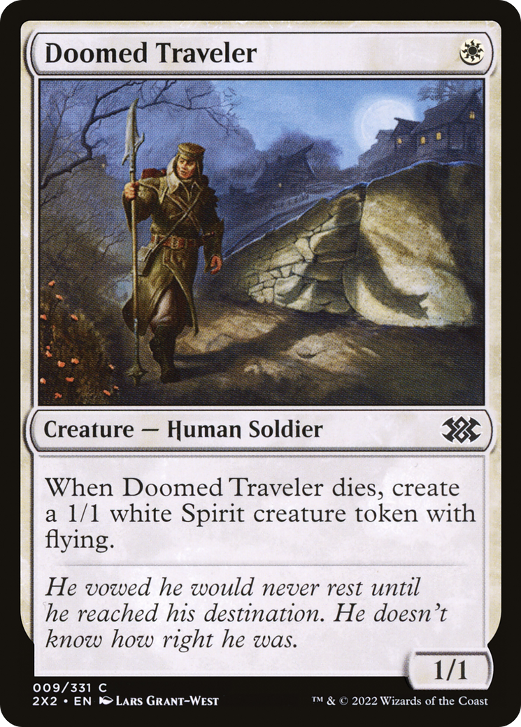 Doomed Traveler (2X2-009) - Double Masters 2022 - Premium MTG Single from Wizards of the Coast - Just $0.08! Shop now at Game Crave Tournament Store