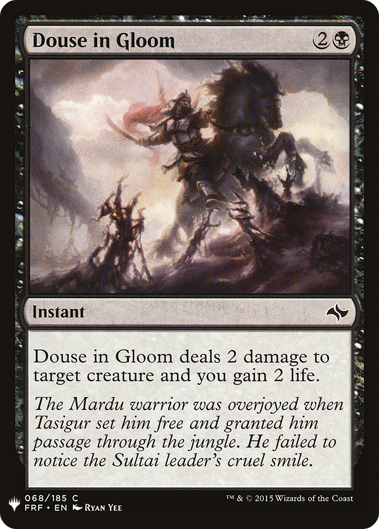 Douse in Gloom (MB1-632) - Mystery Booster - Premium MTG Single from Wizards of the Coast - Just $0.25! Shop now at Game Crave Tournament Store