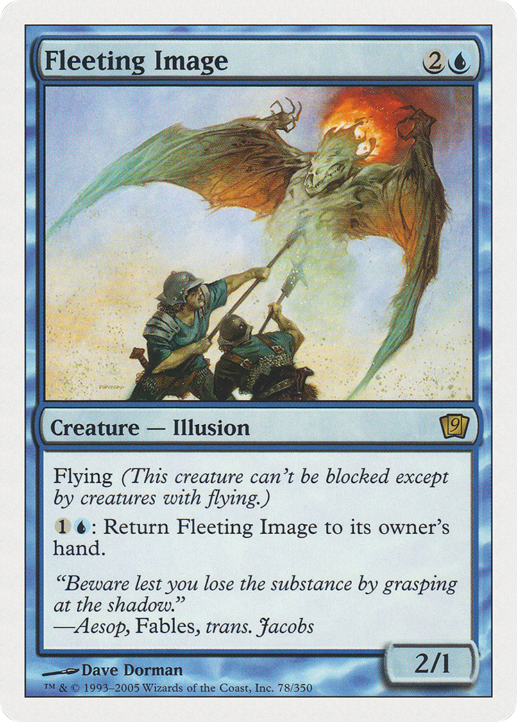 Fleeting Image (9ED-078) - Ninth Edition - Premium MTG Single from Wizards of the Coast - Just $0.26! Shop now at Game Crave Tournament Store