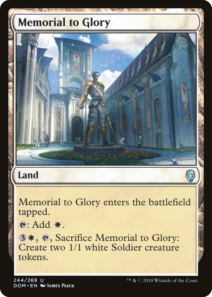 Memorial to Glory (DOM-244) - Dominaria - Premium MTG Single from Wizards of the Coast - Just $0.25! Shop now at Game Crave Tournament Store